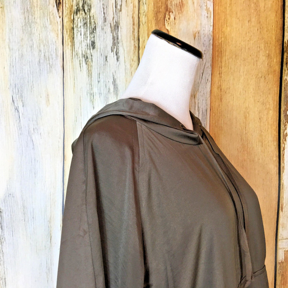 Banana Republic Heritage Brown Hooded Dress sz 14 - Picture 5 of 7